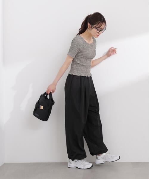 PROPORTION BODY DRESSING(プロポーションボディドレッシング)の「バックオープンシャーリングトップス / 1216160401(Tシャツ/カットソー・レディース・ピンク/ブラック/ブラック系その他・FREE)」の7枚目の写真