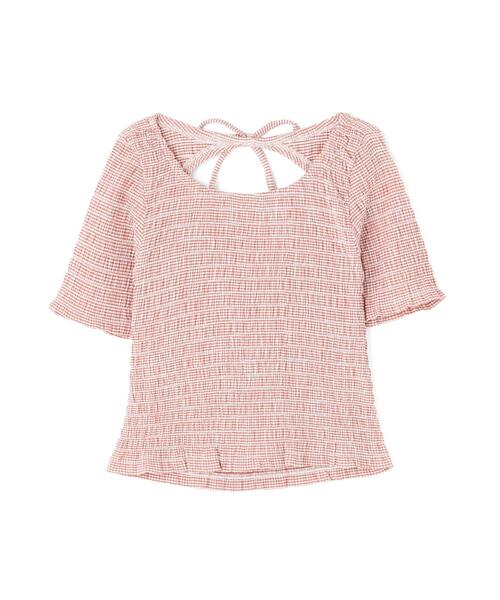 PROPORTION BODY DRESSING(プロポーションボディドレッシング)の「バックオープンシャーリングトップス / 1216160401(Tシャツ/カットソー・レディース・ピンク/ブラック/ブラック系その他・FREE)」の9枚目の写真