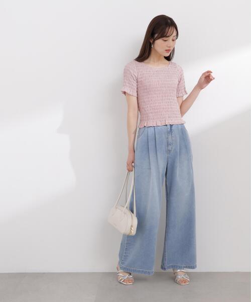 PROPORTION BODY DRESSING(プロポーションボディドレッシング)の「バックオープンシャーリングトップス / 1216160401(Tシャツ/カットソー・レディース・ピンク/ブラック/ブラック系その他・FREE)」の11枚目の写真