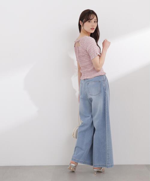 PROPORTION BODY DRESSING(プロポーションボディドレッシング)の「バックオープンシャーリングトップス / 1216160401(Tシャツ/カットソー・レディース・ピンク/ブラック/ブラック系その他・FREE)」の12枚目の写真