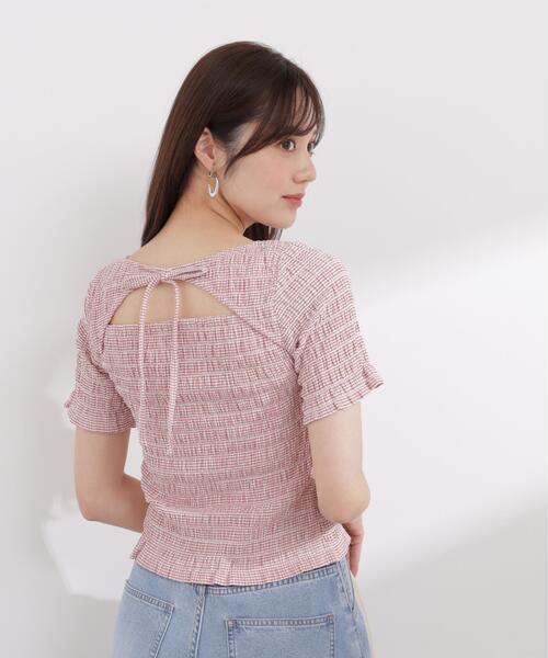 PROPORTION BODY DRESSING(プロポーションボディドレッシング)の「バックオープンシャーリングトップス / 1216160401(Tシャツ/カットソー・レディース・ピンク/ブラック/ブラック系その他・FREE)」の14枚目の写真