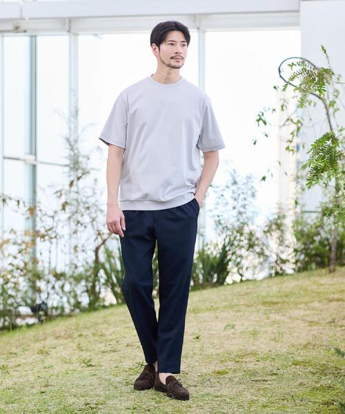 TAKEO KIKUCHI（タケオキクチ）の「【接触冷感】アイスクリアコットン Tシャツ（Tシャツ/カットソー・メンズ・グリーン系/ブラウン系その他/ブラック/レンガ/ネイビー系6/ライトグレー/ホワイト・03/05/02/04/01）」の17枚目の写真