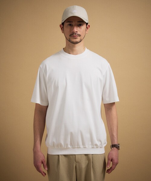 TAKEO KIKUCHI（タケオキクチ）の「【接触冷感】アイスクリアコットン Tシャツ（Tシャツ/カットソー・メンズ・グリーン系/ブラウン系その他/ブラック/レンガ/ネイビー系6/ライトグレー/ホワイト・03/05/02/04/01）」の18枚目の写真