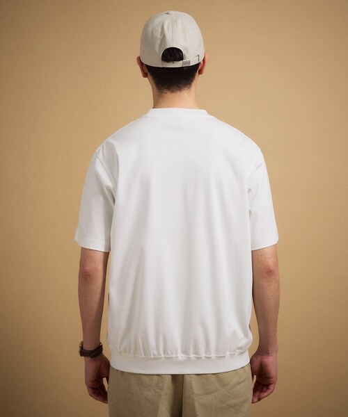TAKEO KIKUCHI(タケオキクチ)の「【接触冷感】アイスクリアコットン Tシャツ(Tシャツ/カットソー・メンズ・グリーン系/ブラウン系その他/ブラック/レンガ/ネイビー系6/ライトグレー/ホワイト・03/05/02/04/01)」の14枚目の写真