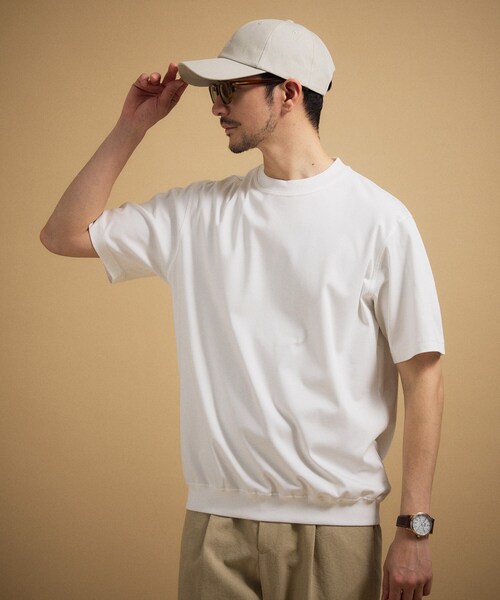 TAKEO KIKUCHI(タケオキクチ)の「【接触冷感】アイスクリアコットン Tシャツ(Tシャツ/カットソー・メンズ・グリーン系/ブラウン系その他/ブラック/レンガ/ネイビー系6/ライトグレー/ホワイト・03/05/02/04/01)」の19枚目の写真