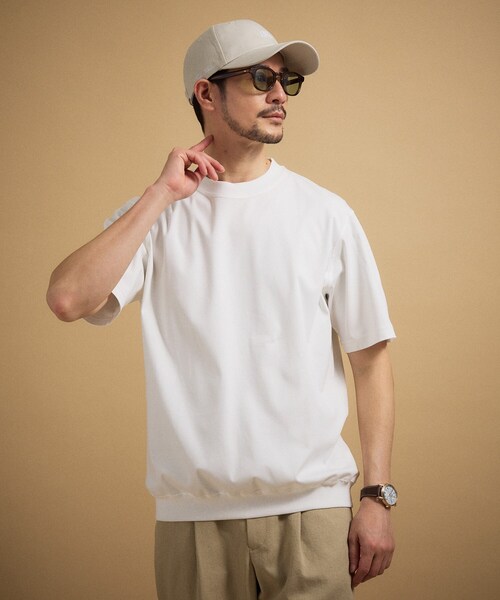 TAKEO KIKUCHI(タケオキクチ)の「【接触冷感】アイスクリアコットン Tシャツ(Tシャツ/カットソー・メンズ・グリーン系/ブラウン系その他/ブラック/レンガ/ネイビー系6/ライトグレー/ホワイト・03/05/02/04/01)」の20枚目の写真