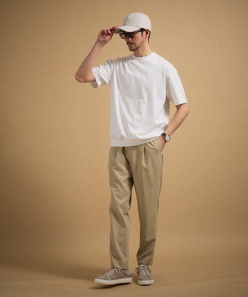 TAKEO KIKUCHI(タケオキクチ)の「【接触冷感】アイスクリアコットン Tシャツ(Tシャツ/カットソー・メンズ・グリーン系/ブラウン系その他/ブラック/レンガ/ネイビー系6/ライトグレー/ホワイト・03/05/02/04/01)」の21枚目の写真