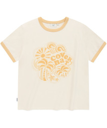ウィメンズクローバーハートリンガーTシャツアイボリー