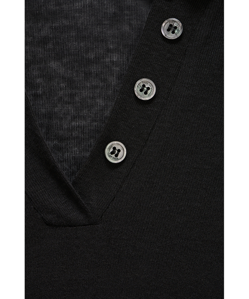 ETRE AU SOMMET(エトレオソメ)の「Rib Collar tattoo Long Sleeve Top (Black)(Tシャツ/カットソー・レディース・ブラック・FREE)」の4枚目の写真