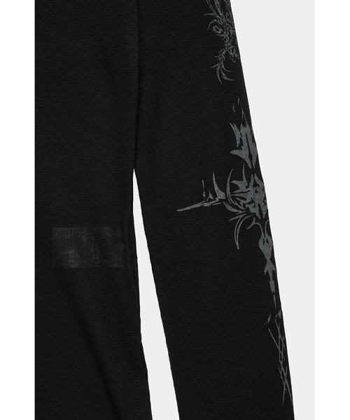 ETRE AU SOMMET(エトレオソメ)の「Rib Collar tattoo Long Sleeve Top (Black)(Tシャツ/カットソー・レディース・ブラック・FREE)」の11枚目の写真