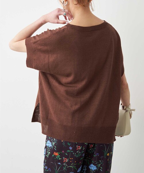 Spick & Span(スピックアンドスパン)の「《手洗い可》リネン天竺フレンチプルオーバー(ニット/セーター・レディース・ベージュ/ブラウン/ブルー・FREE)」の21枚目の写真