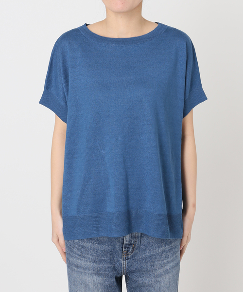 Spick & Span(スピックアンドスパン)の「《手洗い可》リネン天竺フレンチプルオーバー(ニット/セーター・レディース・ベージュ/ブラウン/ブルー・FREE)」の11枚目の写真