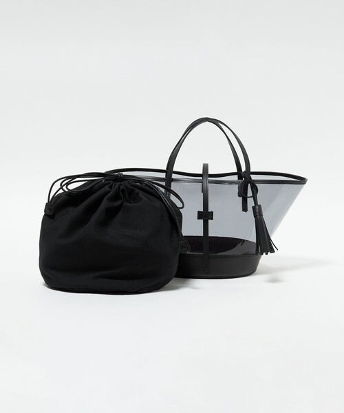 The Bagmati（ザバグマティ）の「【別注】＜THE BAGMATI＞ Clear BLK（ハンドバッグ・レディース・ブラック・FREE）」の3枚目の写真