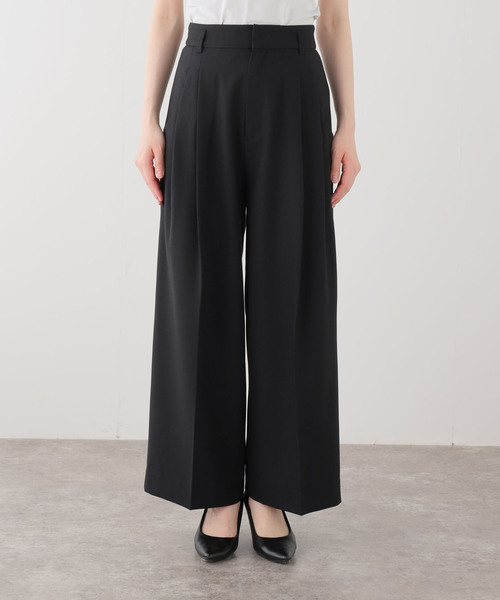 La TOTALITE（ラトータリテ）の「【洗える】タックポケットワイドパンツ（その他パンツ・レディース・ホワイト/ベージュ/ブラック・38/36）」の4枚目の写真