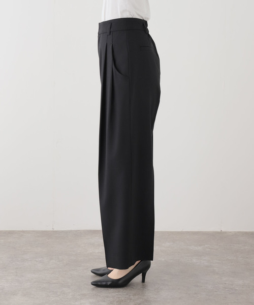 La TOTALITE（ラトータリテ）の「【洗える】タックポケットワイドパンツ（その他パンツ・レディース・ホワイト/ベージュ/ブラック・38/36）」の5枚目の写真