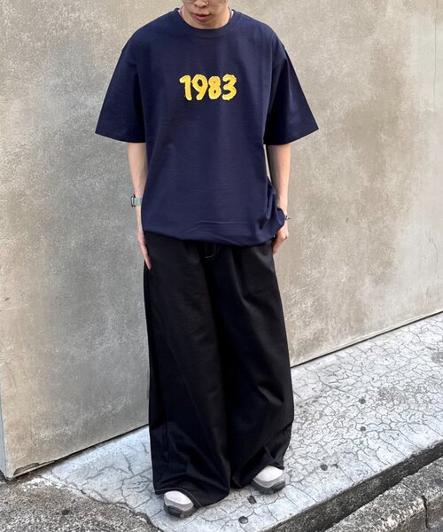 CIAOPANIC TYPY(チャオパニックティピー)の「【WEB限定】【UNISEX】1983アップリケTEE(Tシャツ/カットソー・レディース・グレー/ブルー/グリーン/ネイビー・LARGE/MEDIUM)」の9枚目の写真