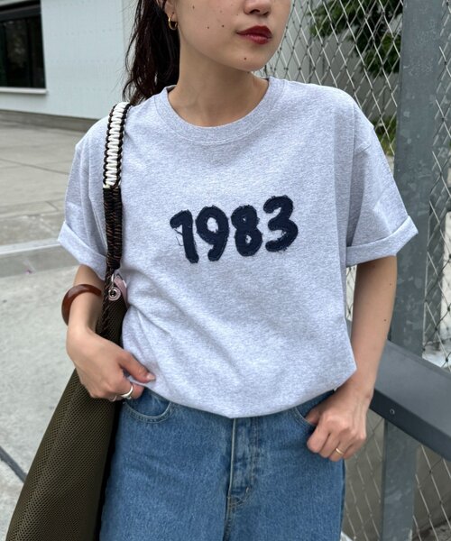 CIAOPANIC TYPY(チャオパニックティピー)の「【WEB限定】【UNISEX】1983アップリケTEE(Tシャツ/カットソー・レディース・グレー/ブルー/グリーン/ネイビー・LARGE/MEDIUM)」の19枚目の写真