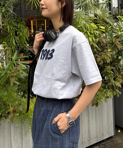 CIAOPANIC TYPY(チャオパニックティピー)の「【WEB限定】【UNISEX】1983アップリケTEE(Tシャツ/カットソー・レディース・グレー/ブルー/グリーン/ネイビー・LARGE/MEDIUM)」の22枚目の写真