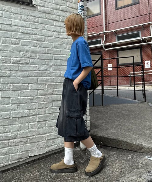 CIAOPANIC TYPY（チャオパニックティピー）の「【WEB限定】【UNISEX】1983アップリケTEE（Tシャツ/カットソー・レディース・グレー/ブルー/グリーン/ネイビー・LARGE/MEDIUM）」の14枚目の写真