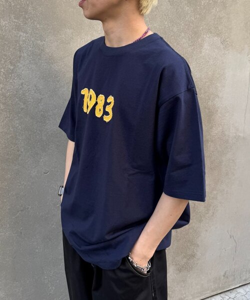 CIAOPANIC TYPY（チャオパニックティピー）の「【WEB限定】【UNISEX】1983アップリケTEE（Tシャツ/カットソー・レディース・グレー/ブルー/グリーン/ネイビー・LARGE/MEDIUM）」の17枚目の写真