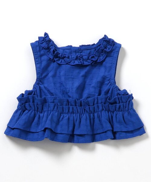 apres les cours（アプレレクール）の「フリルトップス・ラインパンツセットアップ＿アプレレクールマシェリ（セットアップ・キッズ・ブルー/イエロー・90/100/110/120/130/140）」の11枚目の写真