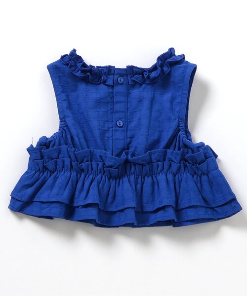 apres les cours（アプレレクール）の「フリルトップス・ラインパンツセットアップ＿アプレレクールマシェリ（セットアップ・キッズ・ブルー/イエロー・90/100/110/120/130/140）」の9枚目の写真