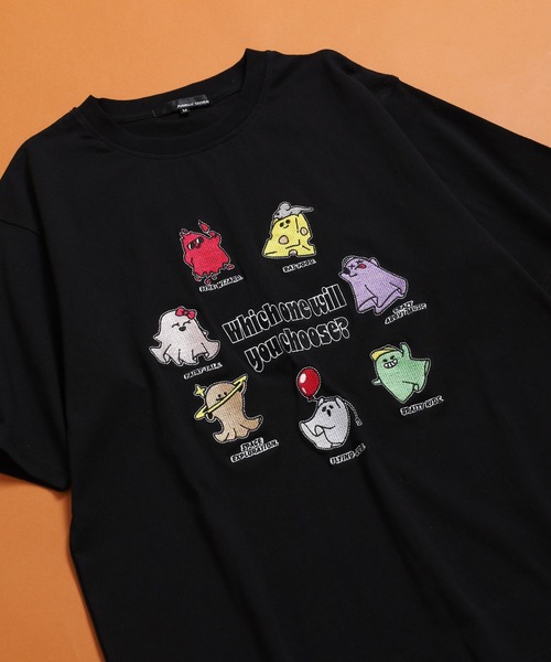 FUNALIVE(ファンアライブ)の「刺繍 半袖Tシャツ(Tシャツ/カットソー・メンズ・ブラック/ホワイト・M/L)」の2枚目の写真