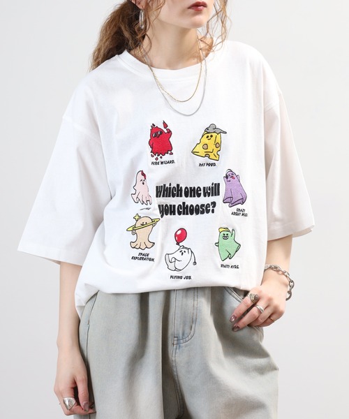 FUNALIVE(ファンアライブ)の「刺繍 半袖Tシャツ(Tシャツ/カットソー・メンズ・ブラック/ホワイト・M/L)」の12枚目の写真