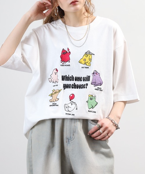 FUNALIVE(ファンアライブ)の「刺繍 半袖Tシャツ(Tシャツ/カットソー・メンズ・ブラック/ホワイト・M/L)」の14枚目の写真