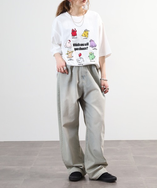 FUNALIVE(ファンアライブ)の「刺繍 半袖Tシャツ(Tシャツ/カットソー・メンズ・ブラック/ホワイト・M/L)」の16枚目の写真