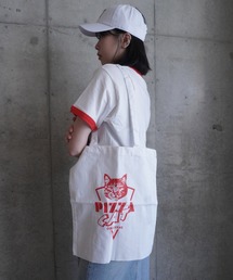 grapevine by k3（グレープバインバイケースリー）の「Tote Bag Pizza Cat（トートバッグ）」