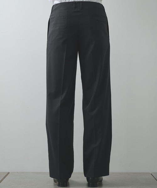 th products(ティーエイチプロダクト)の「【th products】別注QUINN / Wide Tailored Pants(スラックス・メンズ・グレー/ブラック・1/2)」の6枚目の写真