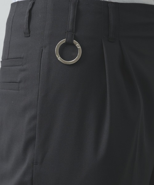 th products(ティーエイチプロダクト)の「【th products】別注QUINN / Wide Tailored Pants(スラックス・メンズ・グレー/ブラック・1/2)」の7枚目の写真