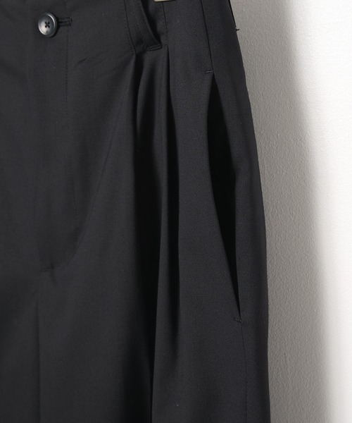 th products(ティーエイチプロダクト)の「【th products】別注QUINN / Wide Tailored Pants(スラックス・メンズ・グレー/ブラック・1/2)」の13枚目の写真