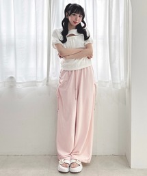 INGNI | 【WEB限定】サイドレースアップスウェットパンツ(その他パンツ)
