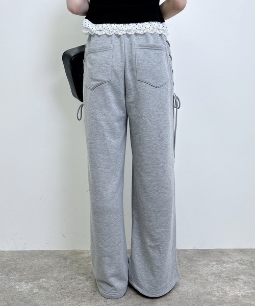 INGNI（イング）の「【WEB限定】サイドレースアップスウェットパンツ（その他パンツ・レディース・グレー/ライトピンク/ブラック・FREE）」の12枚目の写真