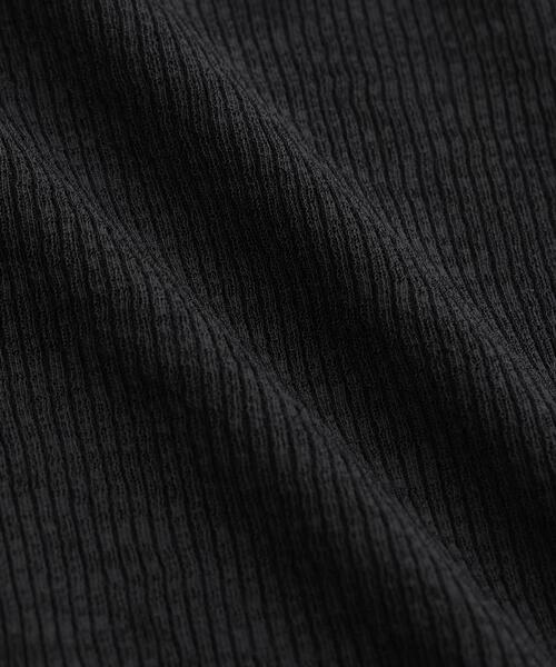 NANO universe（ナノユニバース）の「シアーリブカットソー多ボタンデザイントップス（Tシャツ/カットソー・レディース・イエロー/オフホワイト/ブラック・FREE）」の16枚目の写真