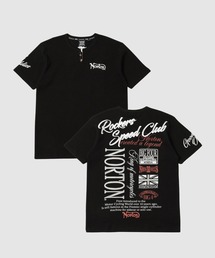 Norton（ノートン）の「【Norton/ノートン】 バックロゴプリント サーマル キーネック 半袖Tシャツ（Tシャツ/カットソー）」