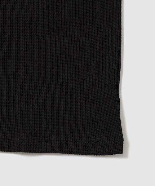 Norton(ノートン)の「【Norton/ノートン】 バックロゴプリント サーマル キーネック 半袖Tシャツ(Tシャツ/カットソー・メンズ・ブラック/ホワイト・M/L/XL)」の9枚目の写真
