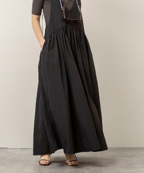 MAQWEL（マクウェル）の「【追加】【MAQWEL/マクウェル】ウォッシャブルソフトタフタワンピース（ワンピース・レディース・ブラック/カーキ・FREE）」の14枚目の写真