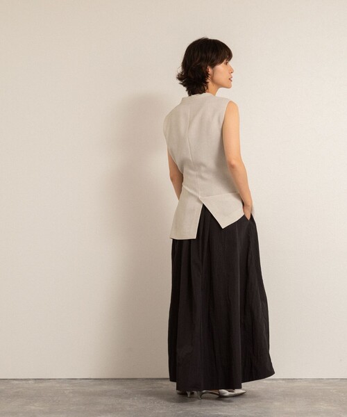 MAQWEL（マクウェル）の「【追加】【MAQWEL/マクウェル】ウォッシャブルソフトタフタワンピース（ワンピース・レディース・ブラック/カーキ・FREE）」の22枚目の写真