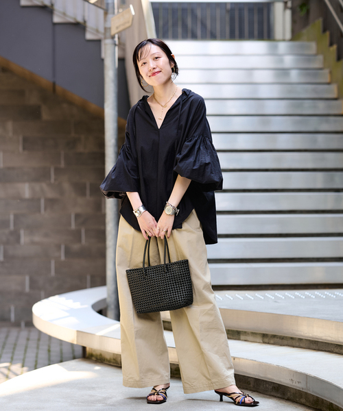 The Bagmati(ザバグマティ)の「THE BAGMATI/バクマティ PVC MESH M TOTE(トートバッグ・レディース・ブラック/ブラウン・FREE)」の4枚目の写真