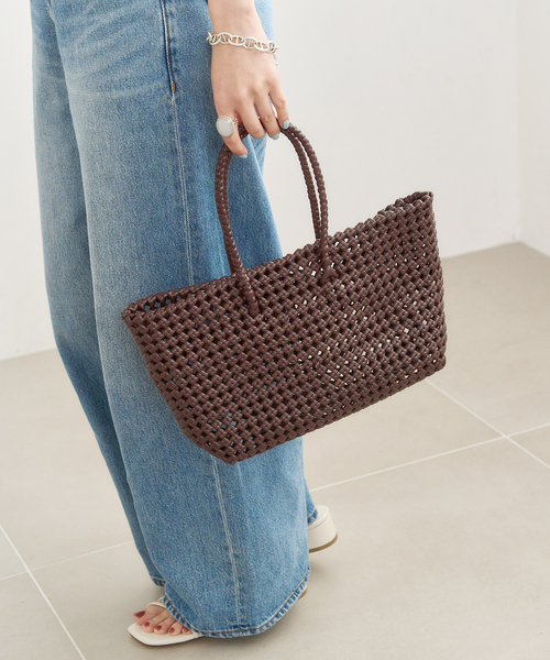 The Bagmati(ザバグマティ)の「THE BAGMATI/バクマティ PVC MESH M TOTE(トートバッグ・レディース・ブラック/ブラウン・FREE)」の14枚目の写真