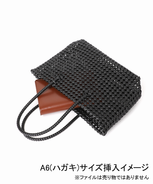 The Bagmati(ザバグマティ)の「THE BAGMATI/バクマティ PVC MESH M TOTE(トートバッグ・レディース・ブラック/ブラウン・FREE)」の19枚目の写真