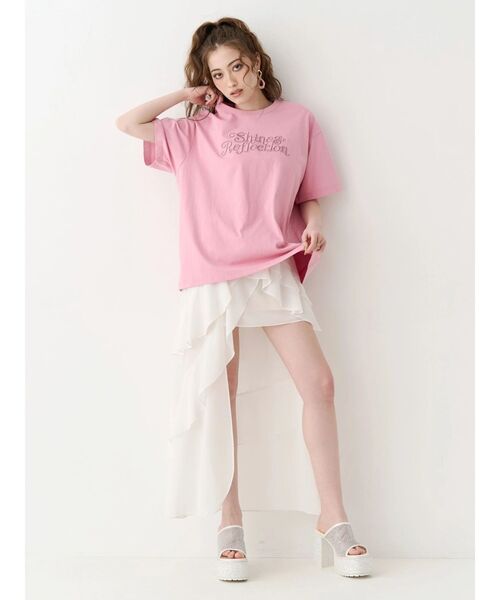 EVRIS（エヴリス）の「【2サイズ】フリルショルダーアシンメトリーロングワンピース（ワンピース・レディース・ブラック/その他1/ベージュ/ホワイト・MEDIUM/SMALL）」の22枚目の写真