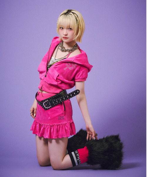 GALFY(ガルフィー)の「『GALFY/ガルフィー』VIVI★GALパーカー【Z】(パーカー・レディース・ブラック/ピンク・FREE)」の11枚目の写真