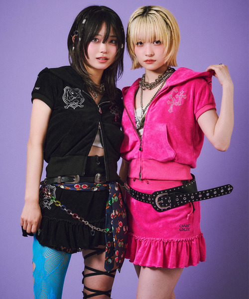 GALFY(ガルフィー)の「『GALFY/ガルフィー』VIVI★GALパーカー【Z】(パーカー・レディース・ブラック/ピンク・FREE)」の14枚目の写真