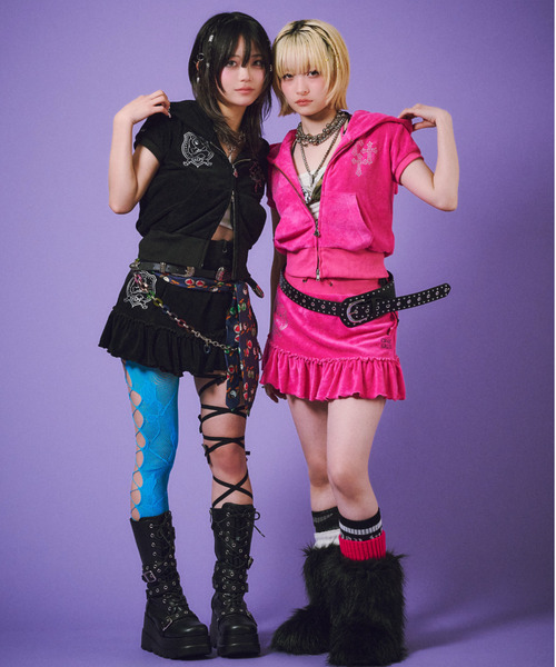 GALFY(ガルフィー)の「『GALFY/ガルフィー』VIVI★GALパーカー【Z】(パーカー・レディース・ブラック/ピンク・FREE)」の15枚目の写真