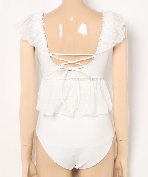 San-ai Resort×PEACH JOHNコラボ】【ナイスバディ水着】フリルワイヤー