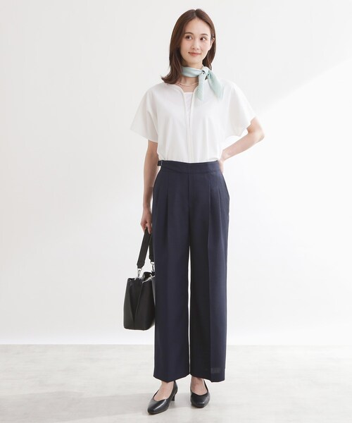 Reflect（リフレクト）の「グルカ風ベルトデザインワイドパンツ（その他パンツ・レディース・ネイビー/ダークブラウン/グリーン系・11/09/07/13）」の15枚目の写真